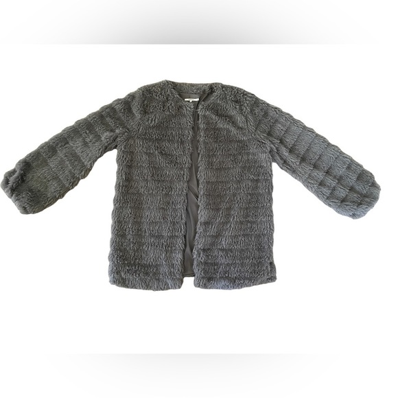 tularosa Ricci Faux Fur Jacket Gray Medium - Picture 4 of 14